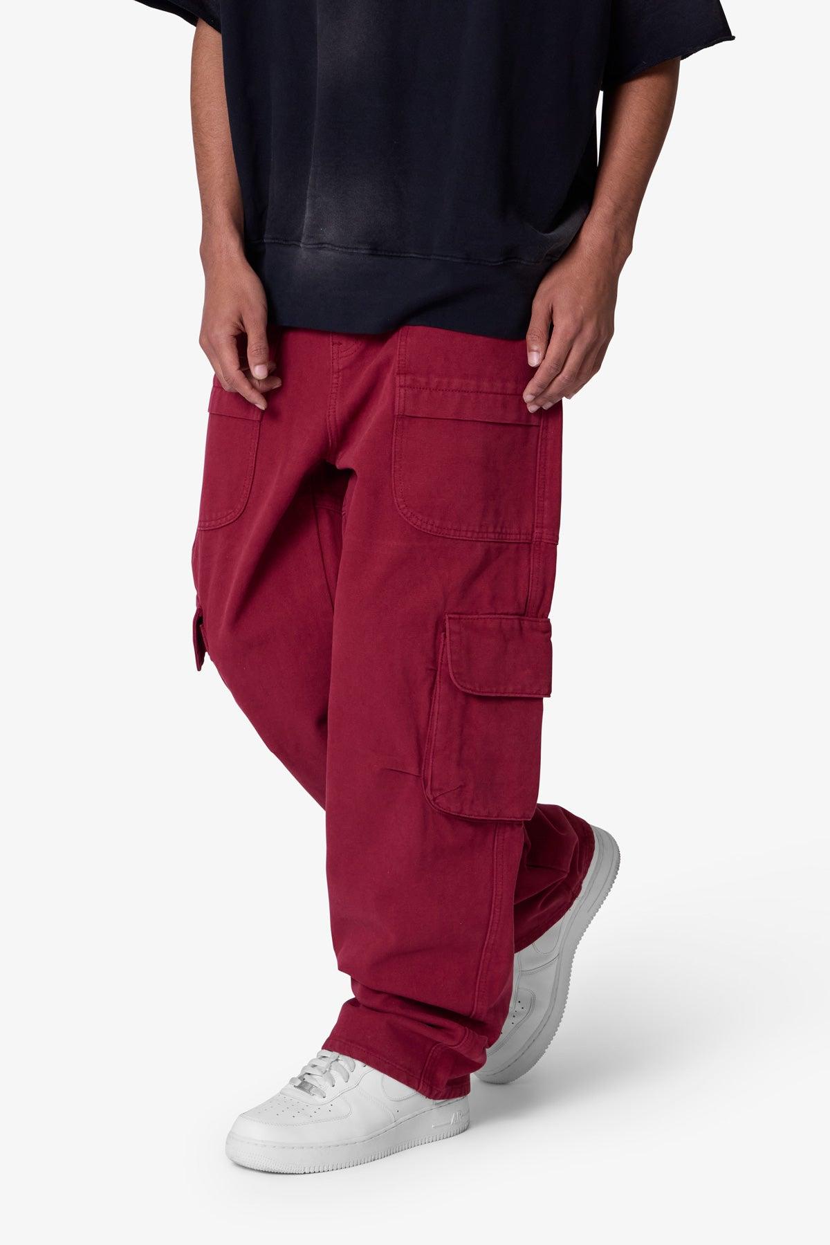 Ultra Baggy Pocketeer Denim - Burgundy Product Image
