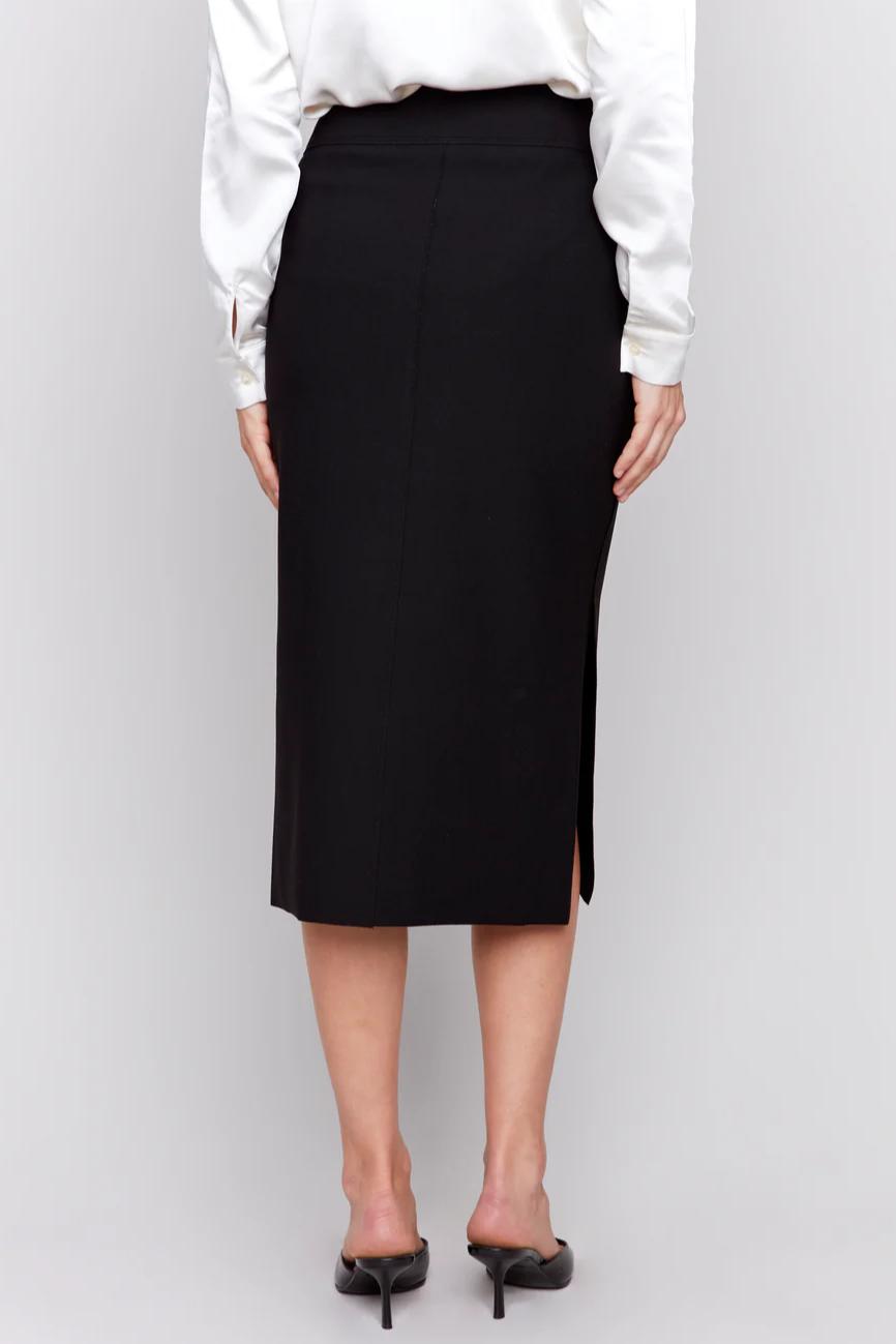 Gusty Crepe Skirt Front Patch Pocket Product Image