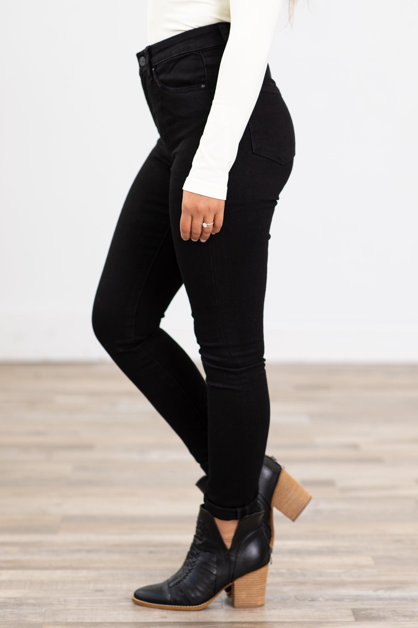 Mica Black High Rise Ankle Skinny Jeans Product Image