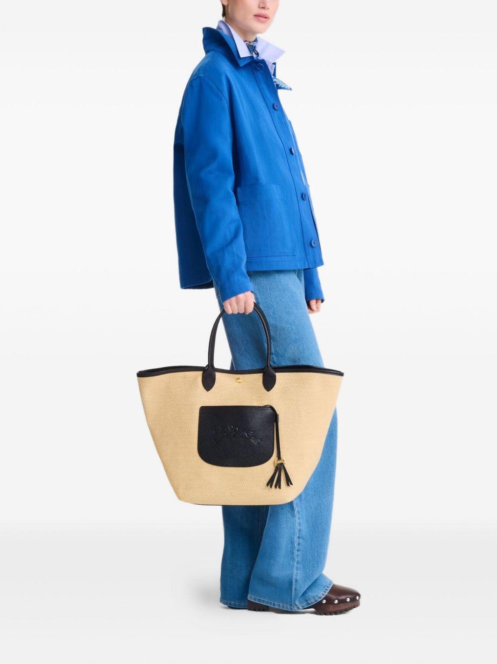 Le Pilage woven straw tote bag Product Image