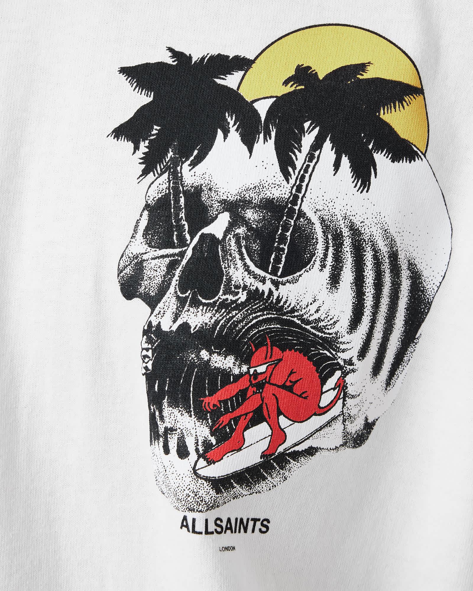 Breaker Short Sleeve T-Shirt Chalk White | ALLSAINTS US Product Image