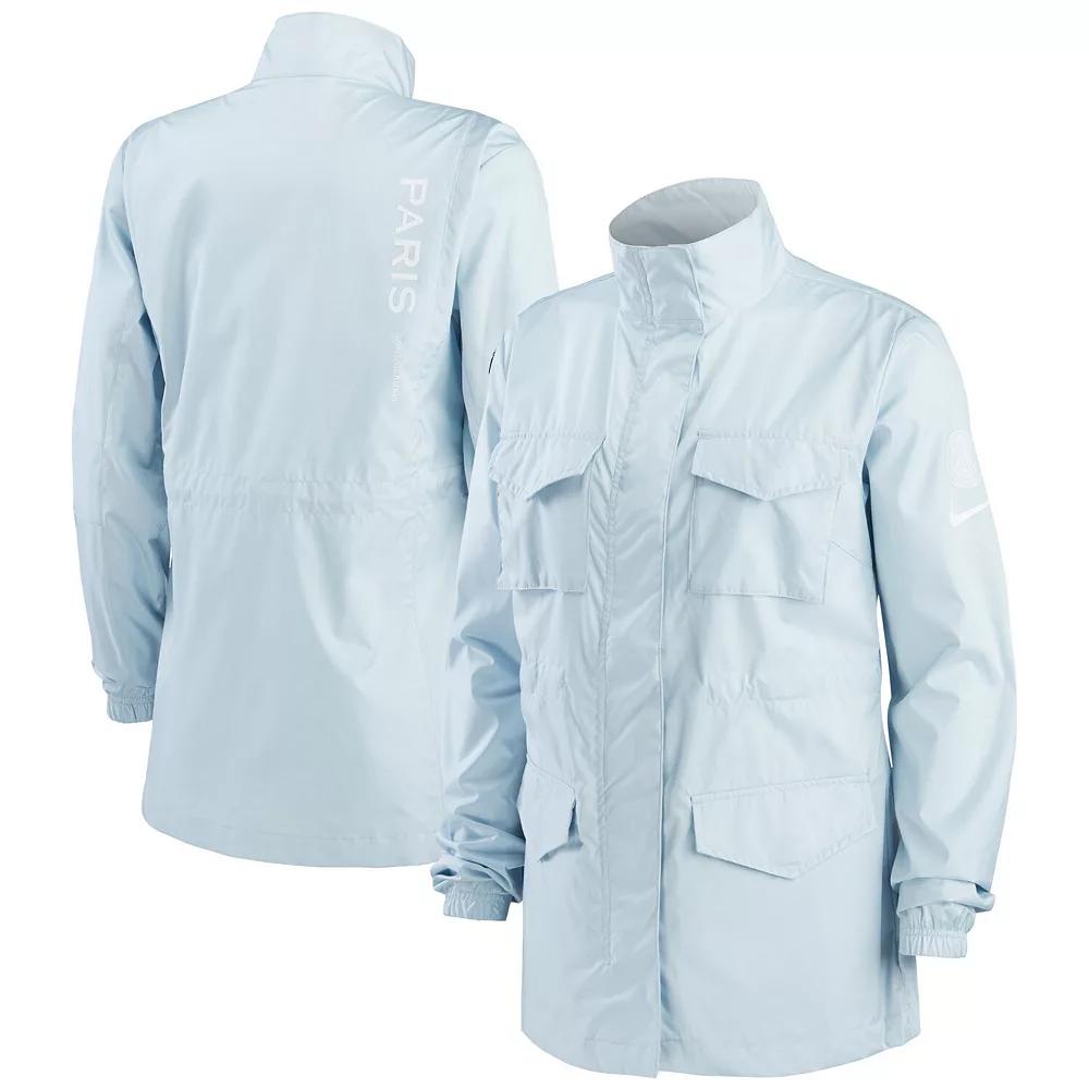 Women's Nike Light Blue Paris Saint-Germain M65 Woven Full-Zip Jacket,  Product Image