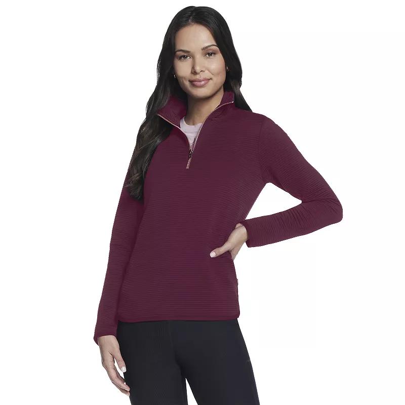 Women's Skechers® Go Walk® Ottoman Cozy Fit 1/4 Zip Pullover,  Product Image