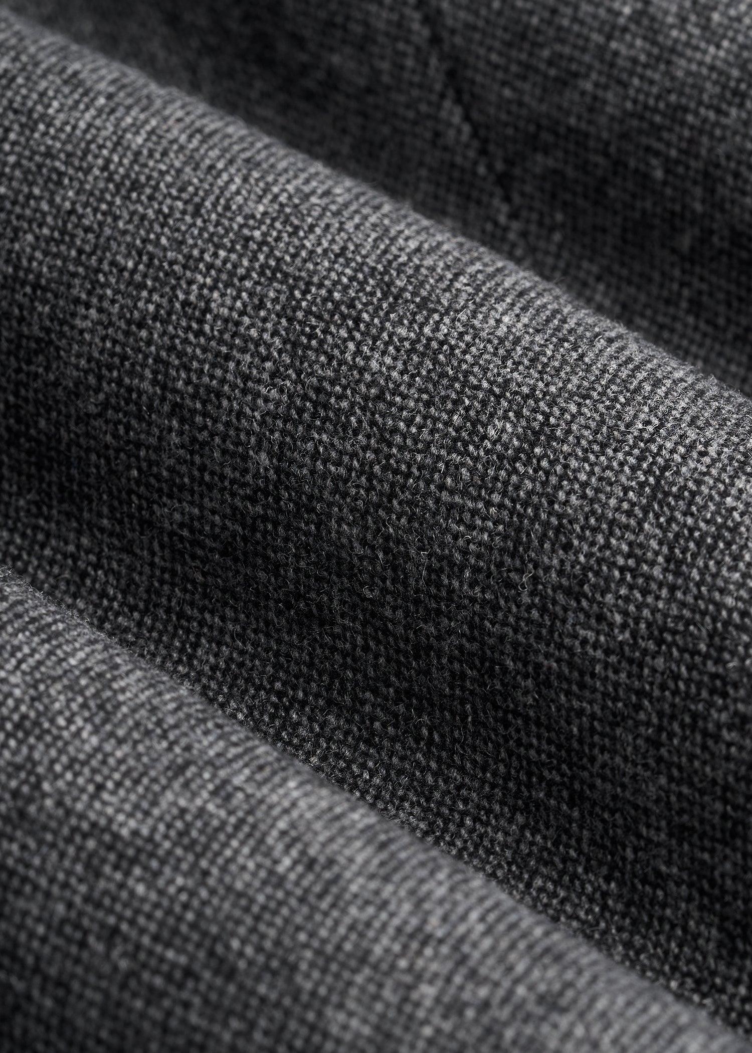 Wool Blend Dress Pants for Tall Men in Anthracite Tweed Male Product Image