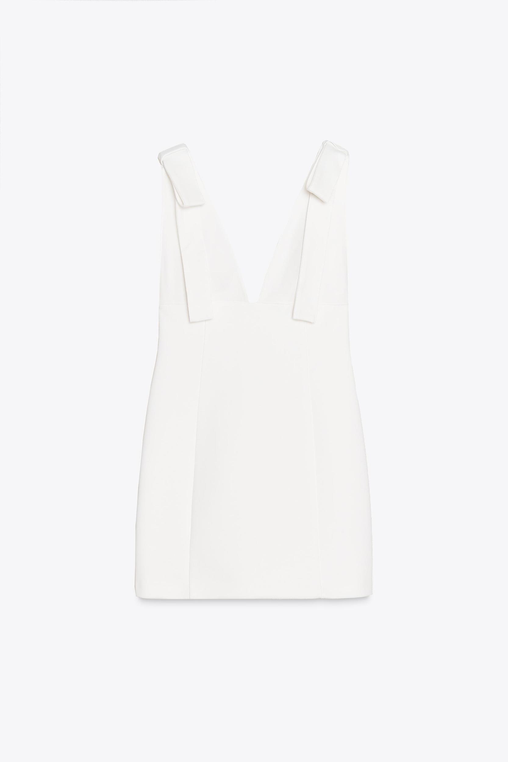 SHORT DRESS WITH BOWS Product Image