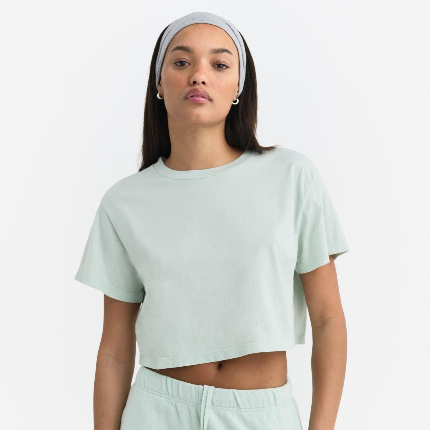 Organic Cotton Relaxed Crop Tee Female Product Image