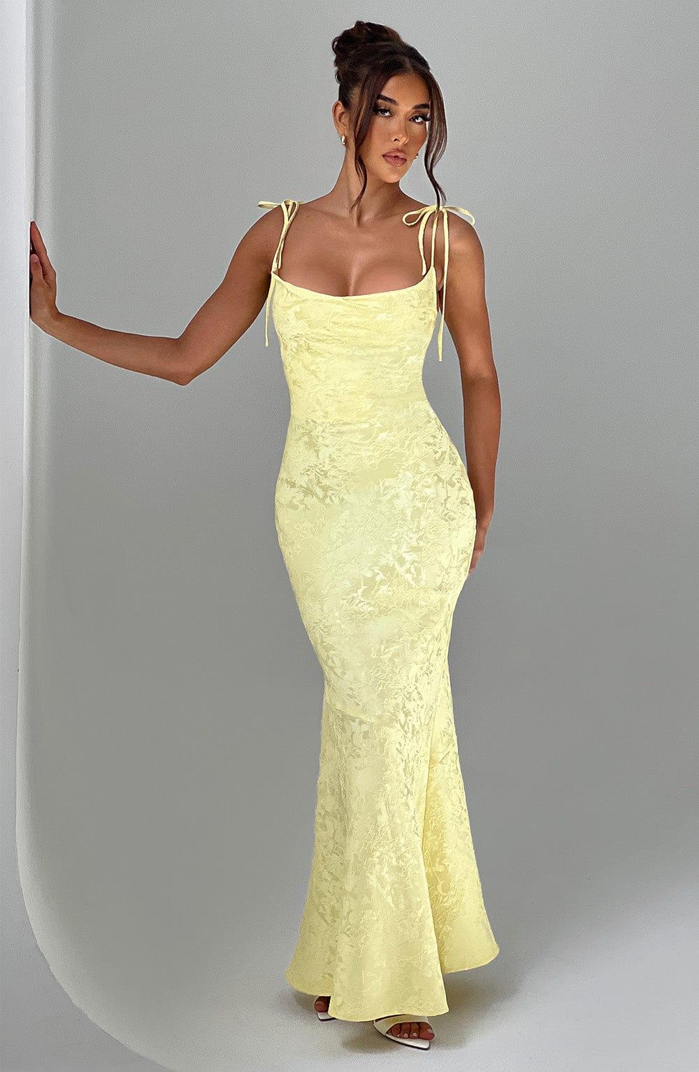Whitney Maxi Dress - Lemon Product Image