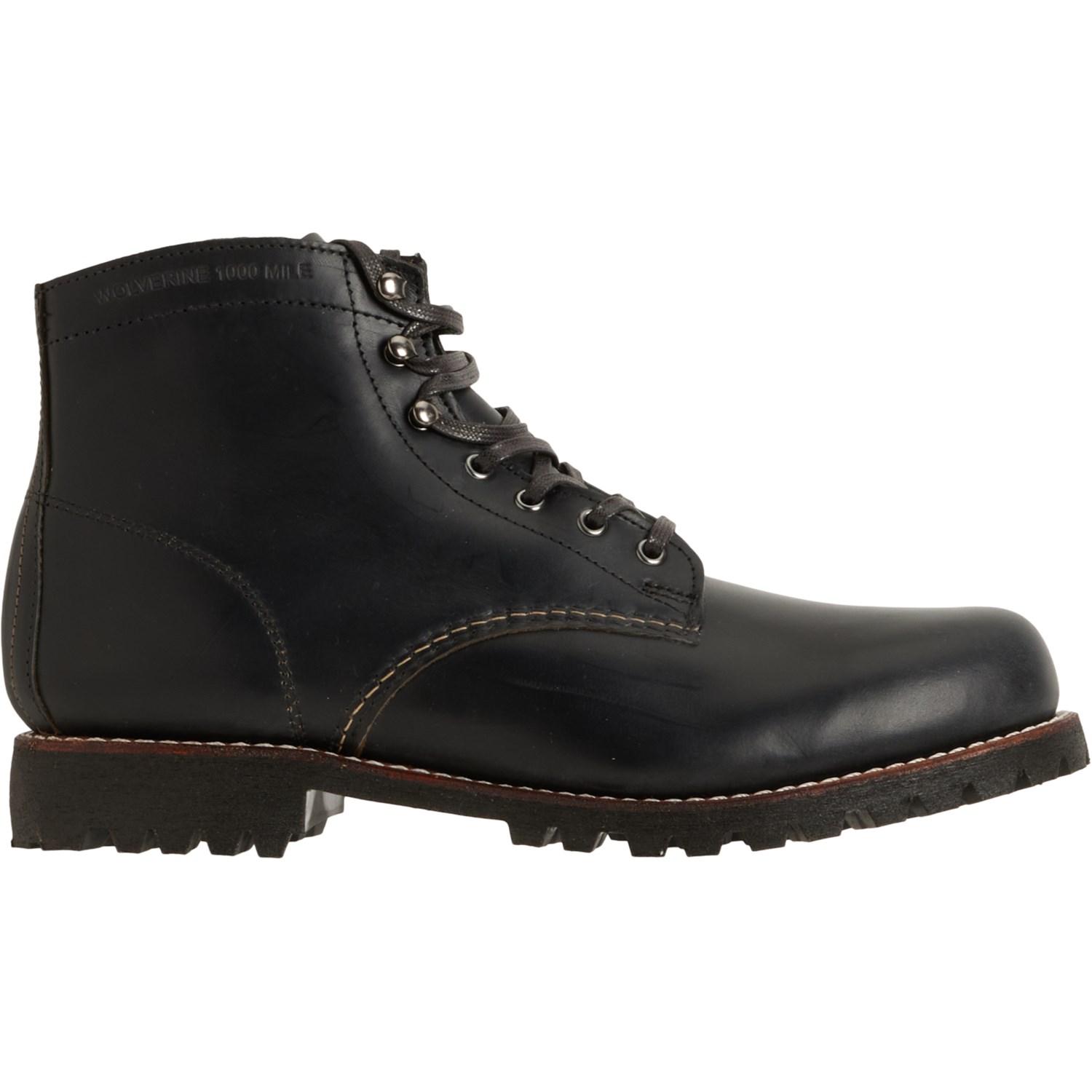 Wolverine 1000 Mile Plain-Toe Rugged Boots - Leather, Factory 2nds (For Men) Product Image