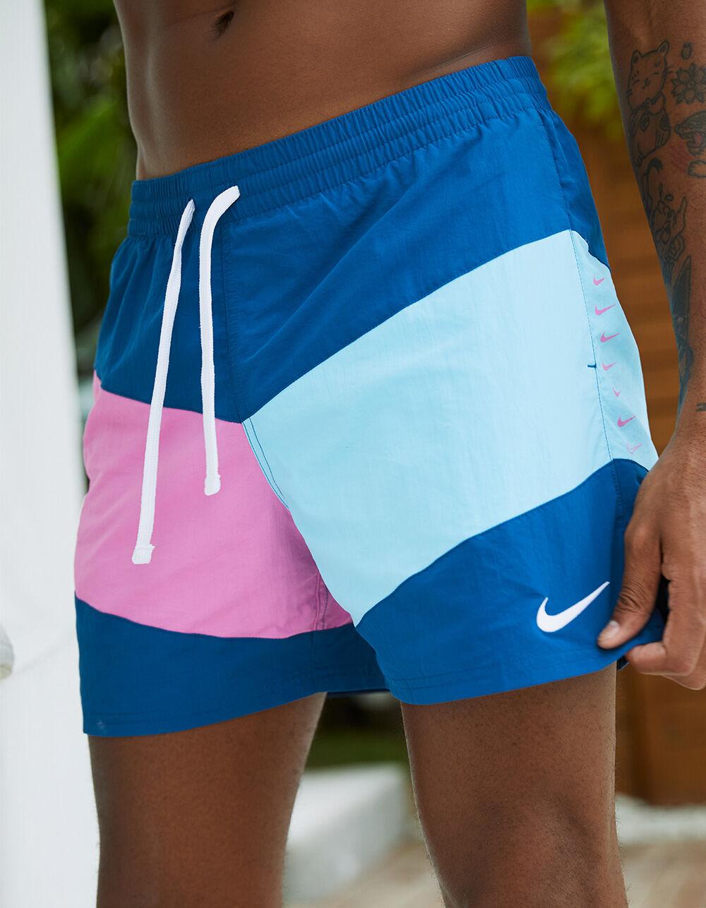 NIKE Vortex Mens 5'' Volley Shorts - BLUE Product Image