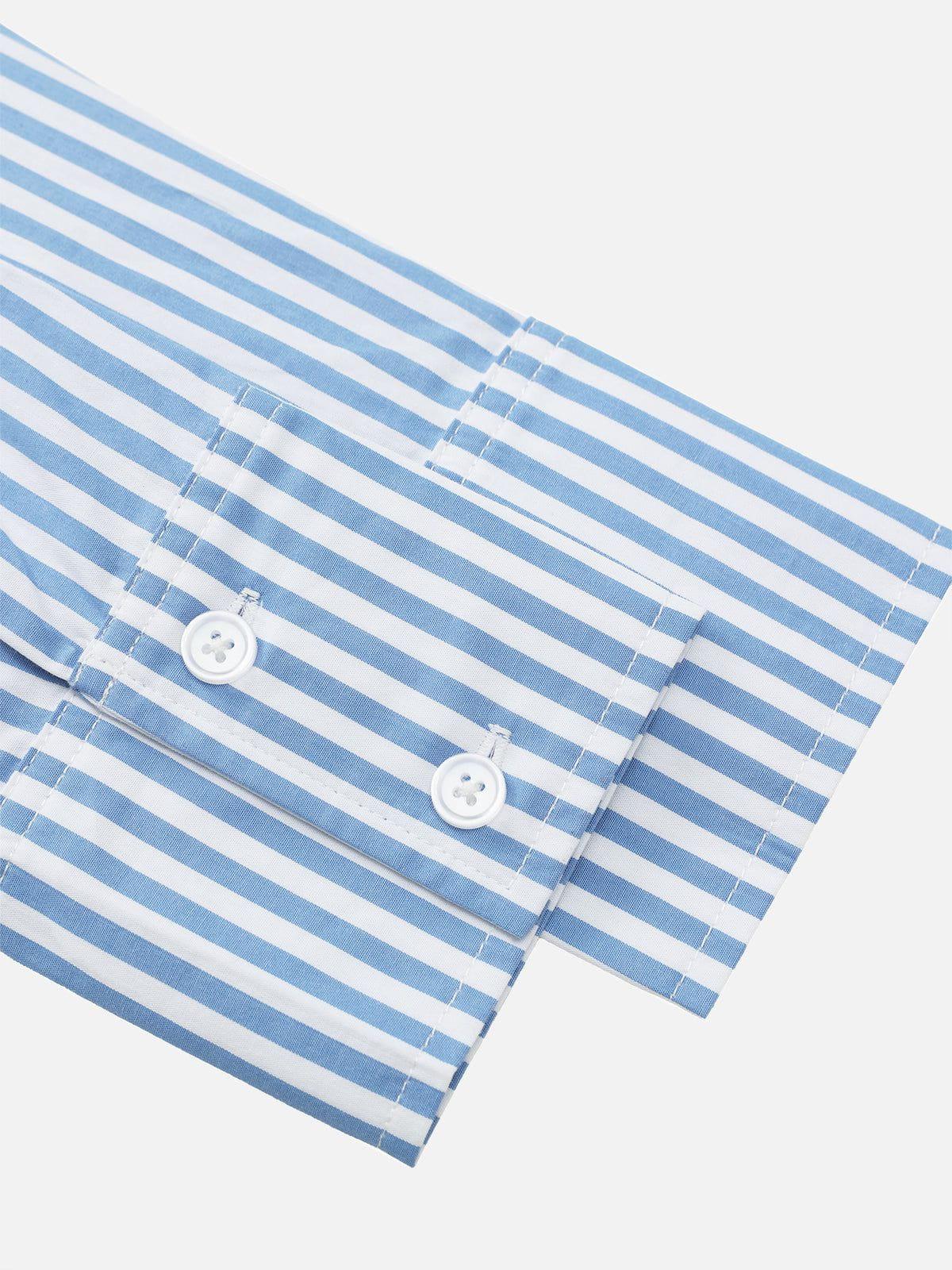 Aelfric Eden Necktie Graphic Stripe Long Sleeve Shirt Product Image