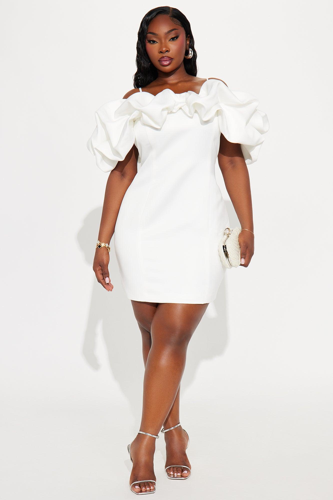 Tall Lola Mini Dress - White Female Product Image