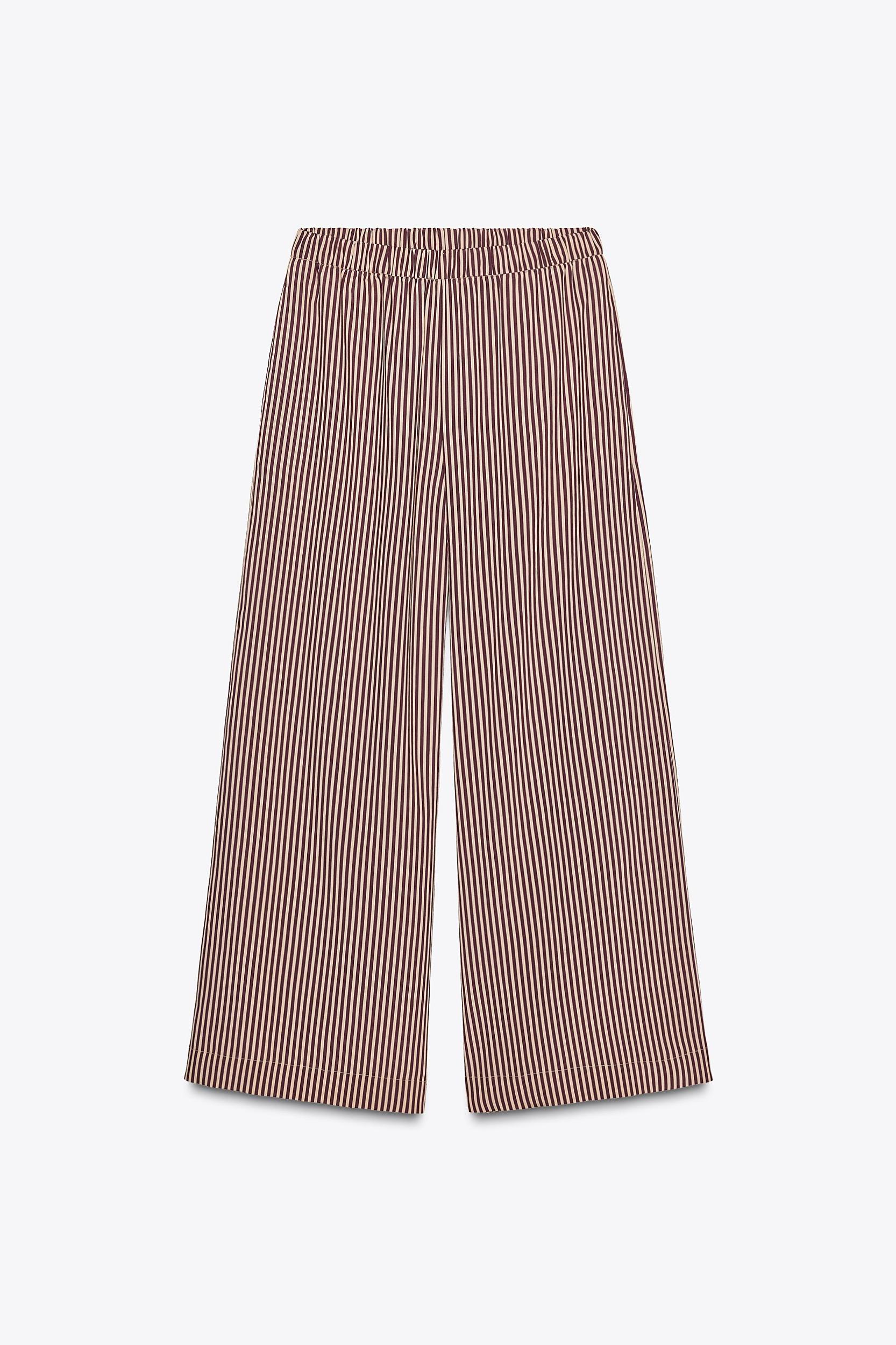 ZW COLLECTION STRIPED FLOWY PANTS Product Image