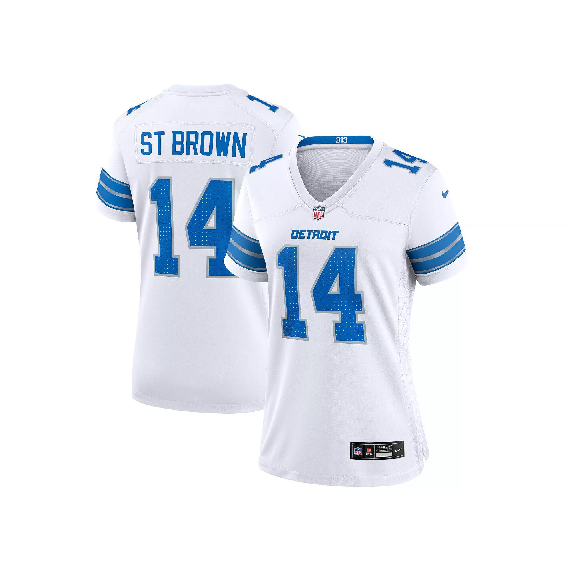 Women's Nike Amon-Ra St. Brown White Detroit Lions White Game Jersey,  Product Image