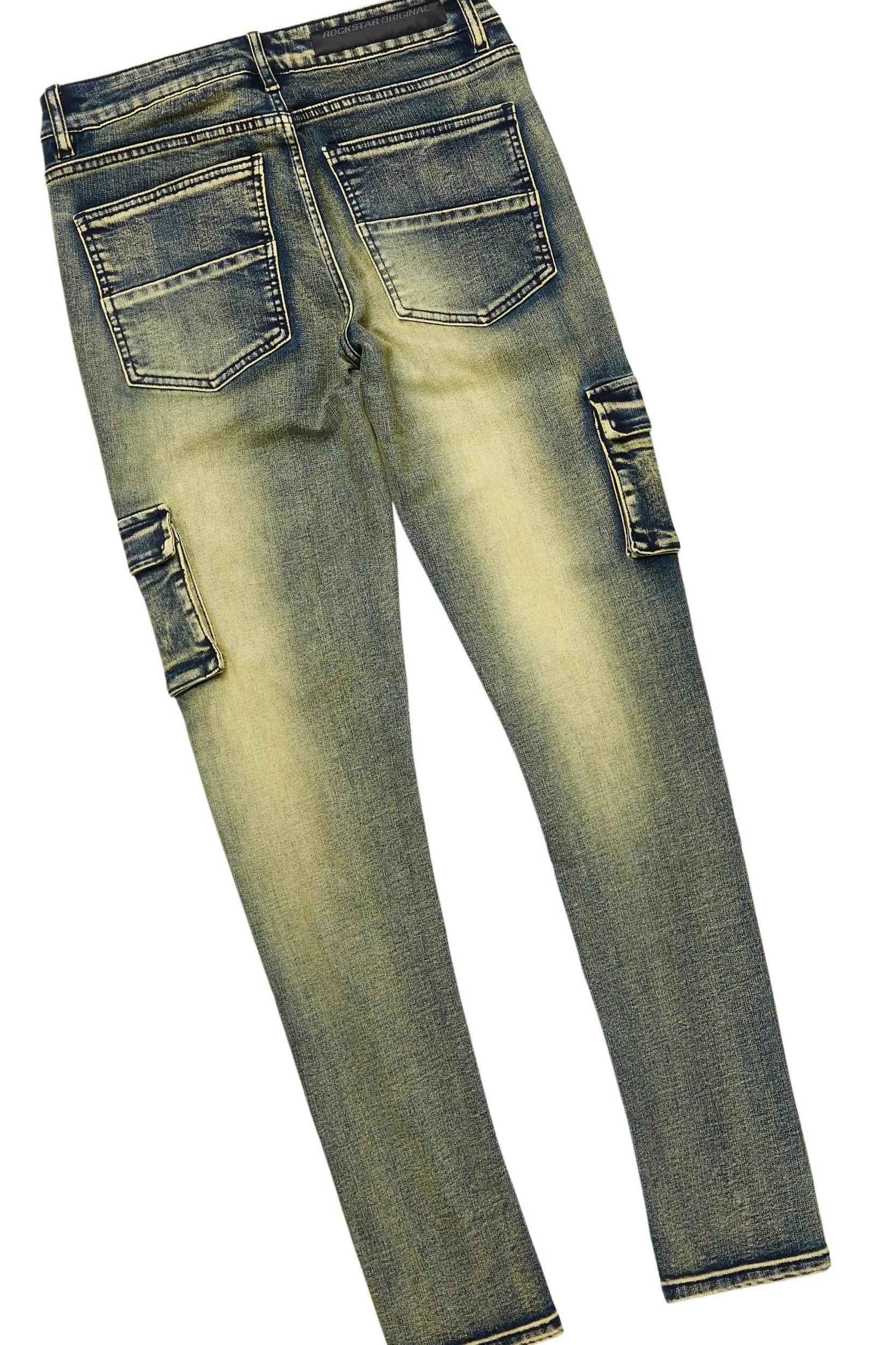 Anneso Black Hoodie/Stacked Cargo Jean Bundle Male Product Image