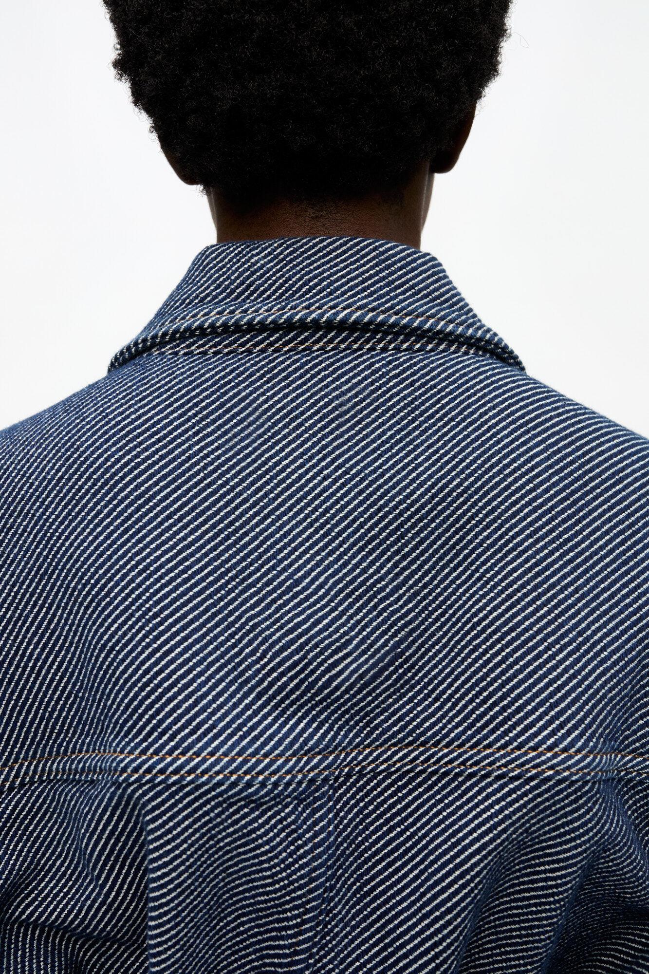 Blue Twill Denim Jacket Product Image