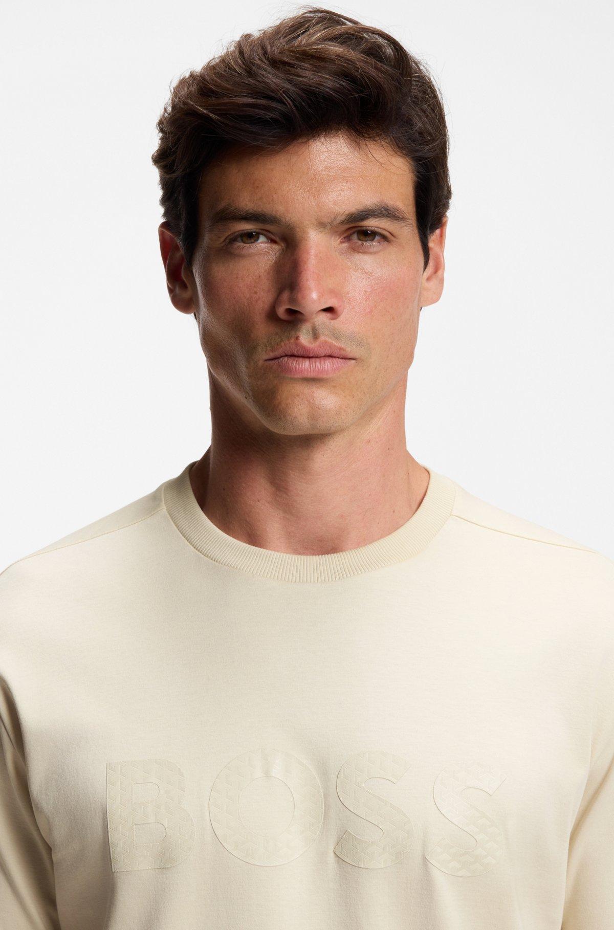 Structured-logo T-shirt in cotton jersey Product Image