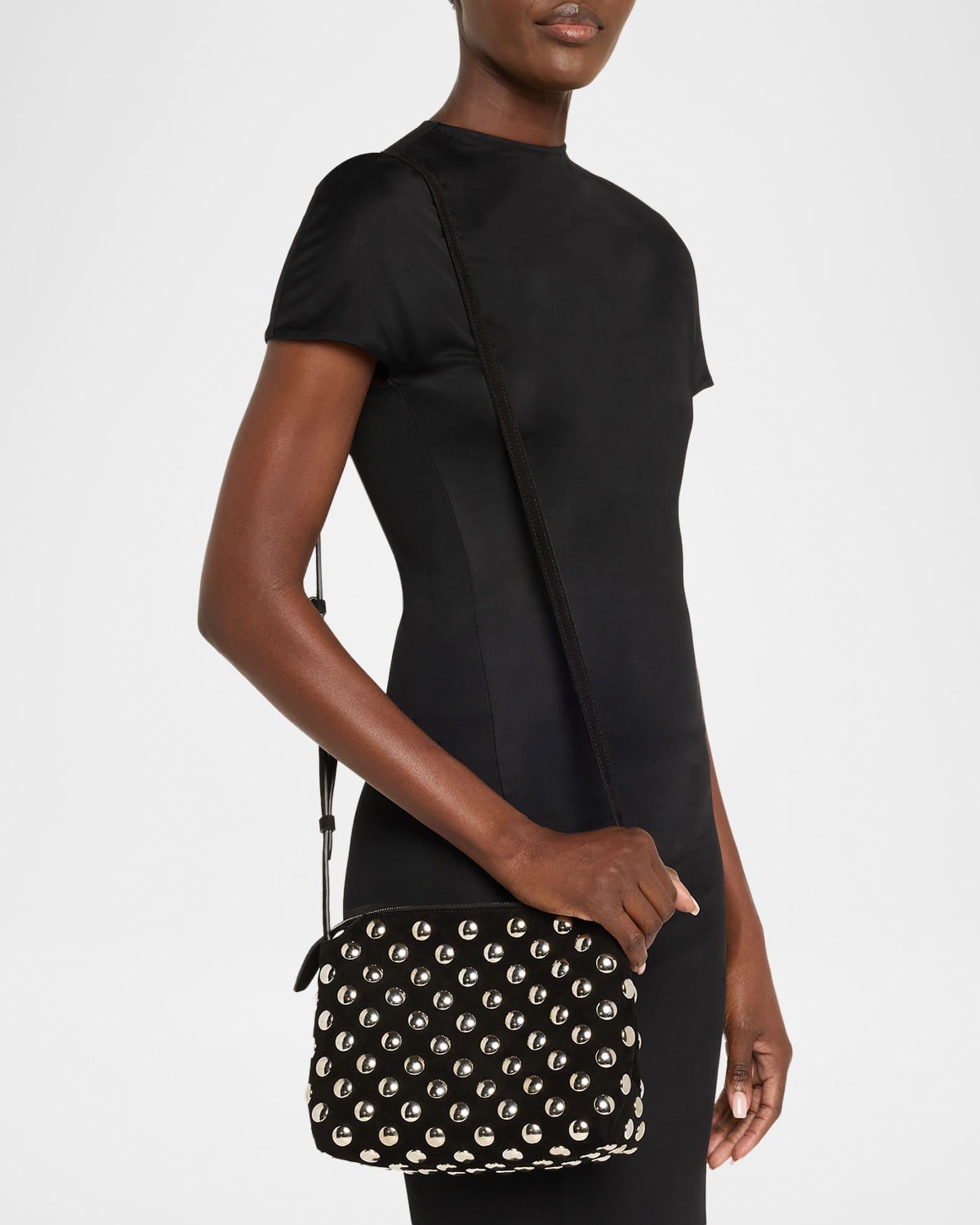 Lina Medium Studded Suede Crossbody Bag Product Image