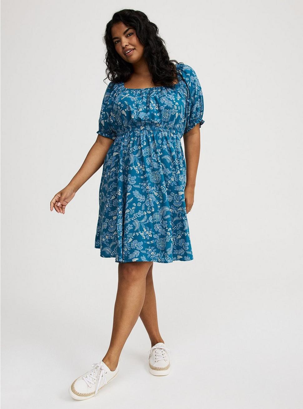 Mini Puff-Sleeve Dress Product Image