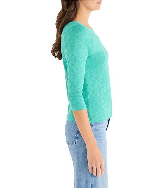 NIC + ZOE Ballet Boat Neck 3/4 Sleeve Tee Product Image