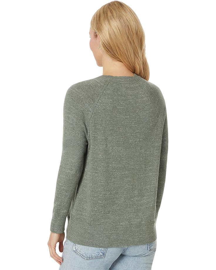 Women's L.L.Bean Organic Cotton Slub Crew Neck Sweatshirt Sweater Product Image