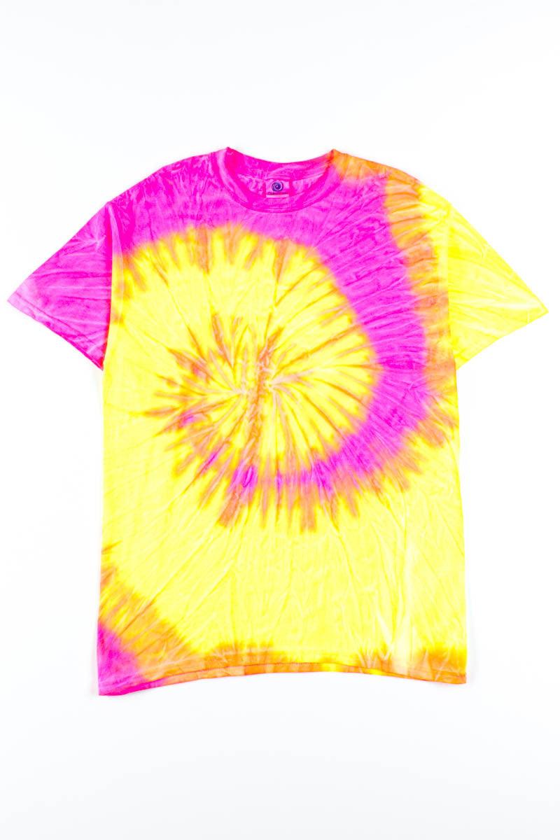 Fluorescent Swirl Tie Dye Shirt Product Image