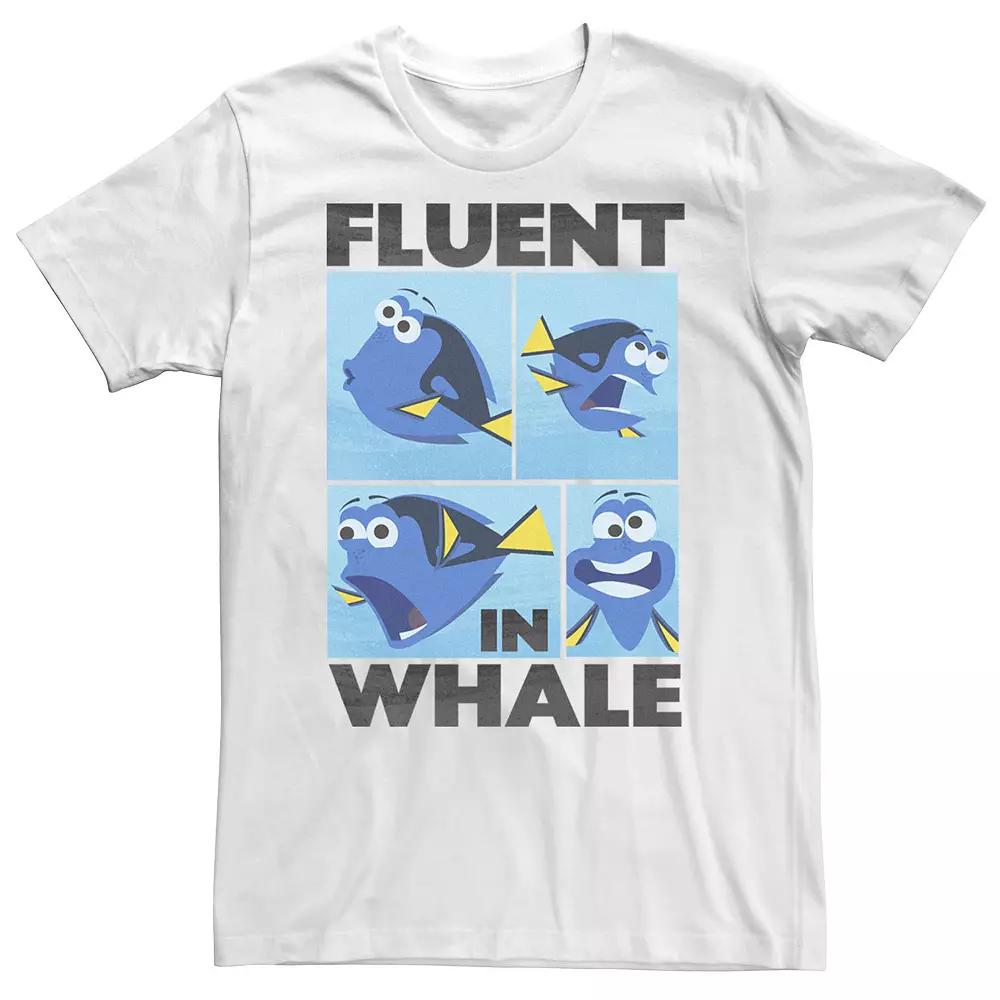 Big & Tall Disney / Pixar Finding Dory "Fluent in Whale" Tee, Men's, Size: 3XL, White Product Image