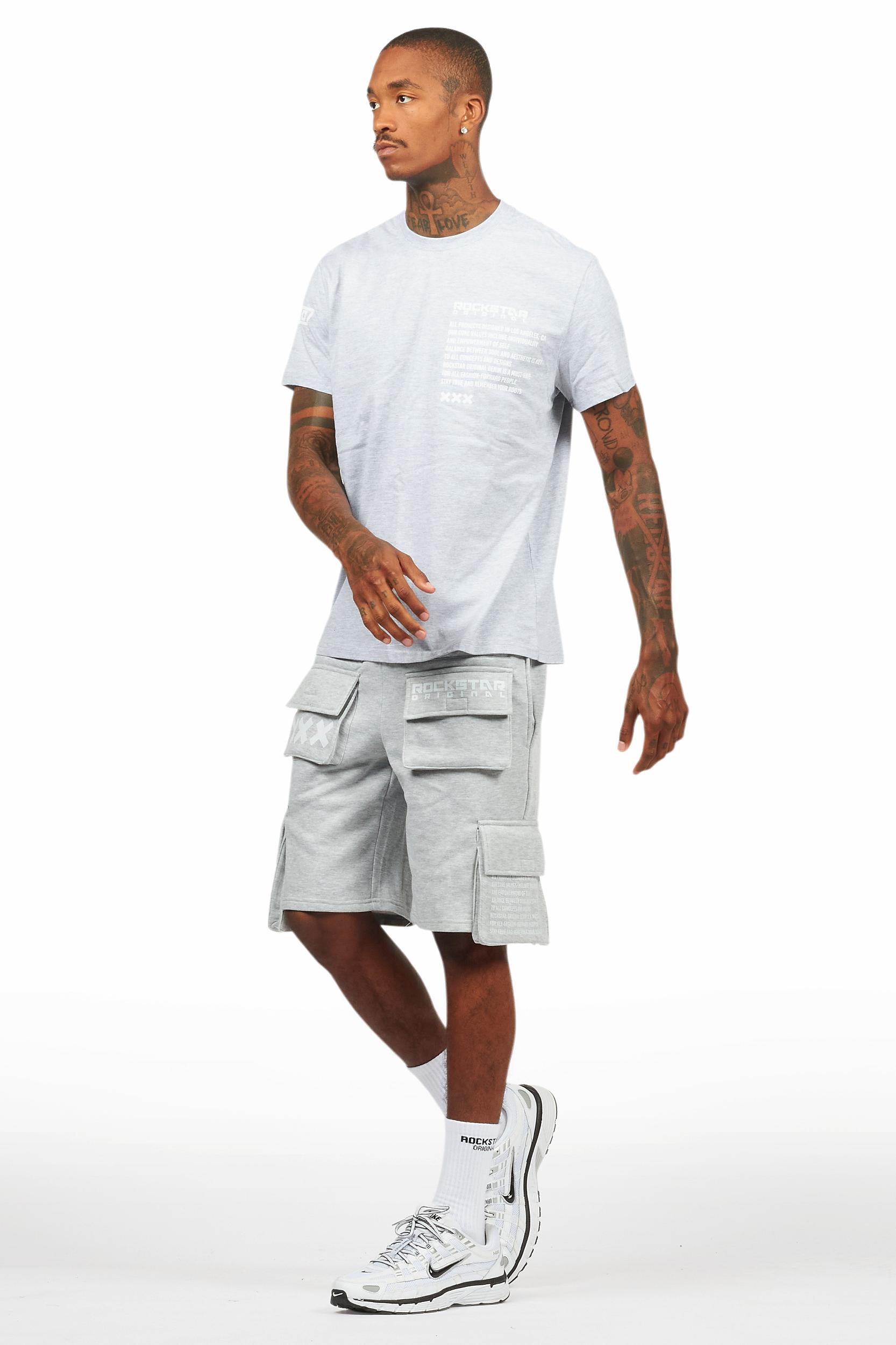 Jash Heather Grey Short Set Male Product Image