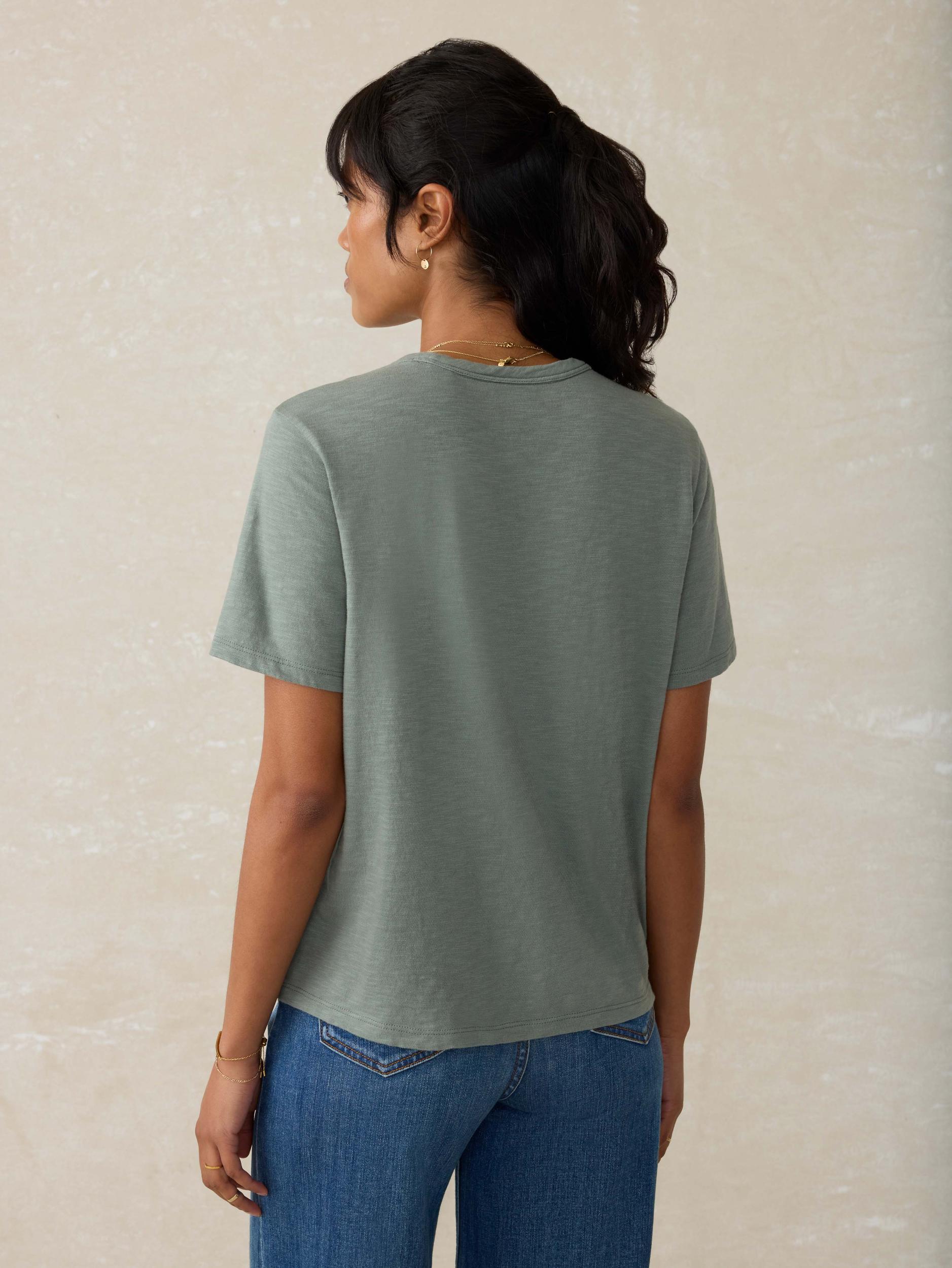 Sunwashed Regenerative Cotton Essential Tee - Sage Creek Product Image