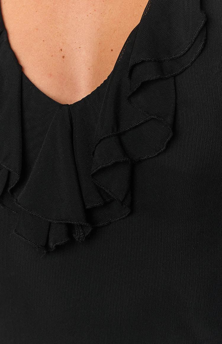 Rita Black Mini Dress Product Image