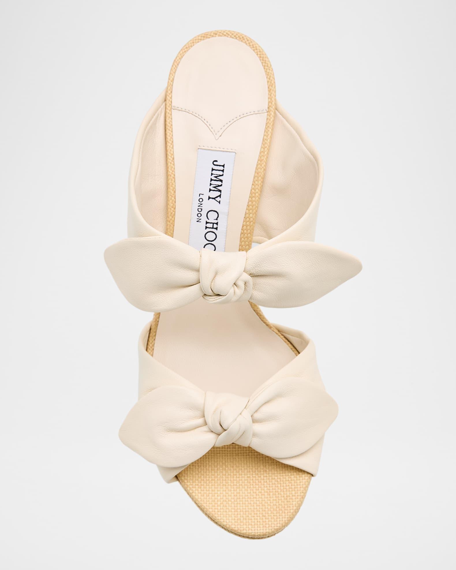 Rua 120 Raffia and Leather Platform Sandals Product Image