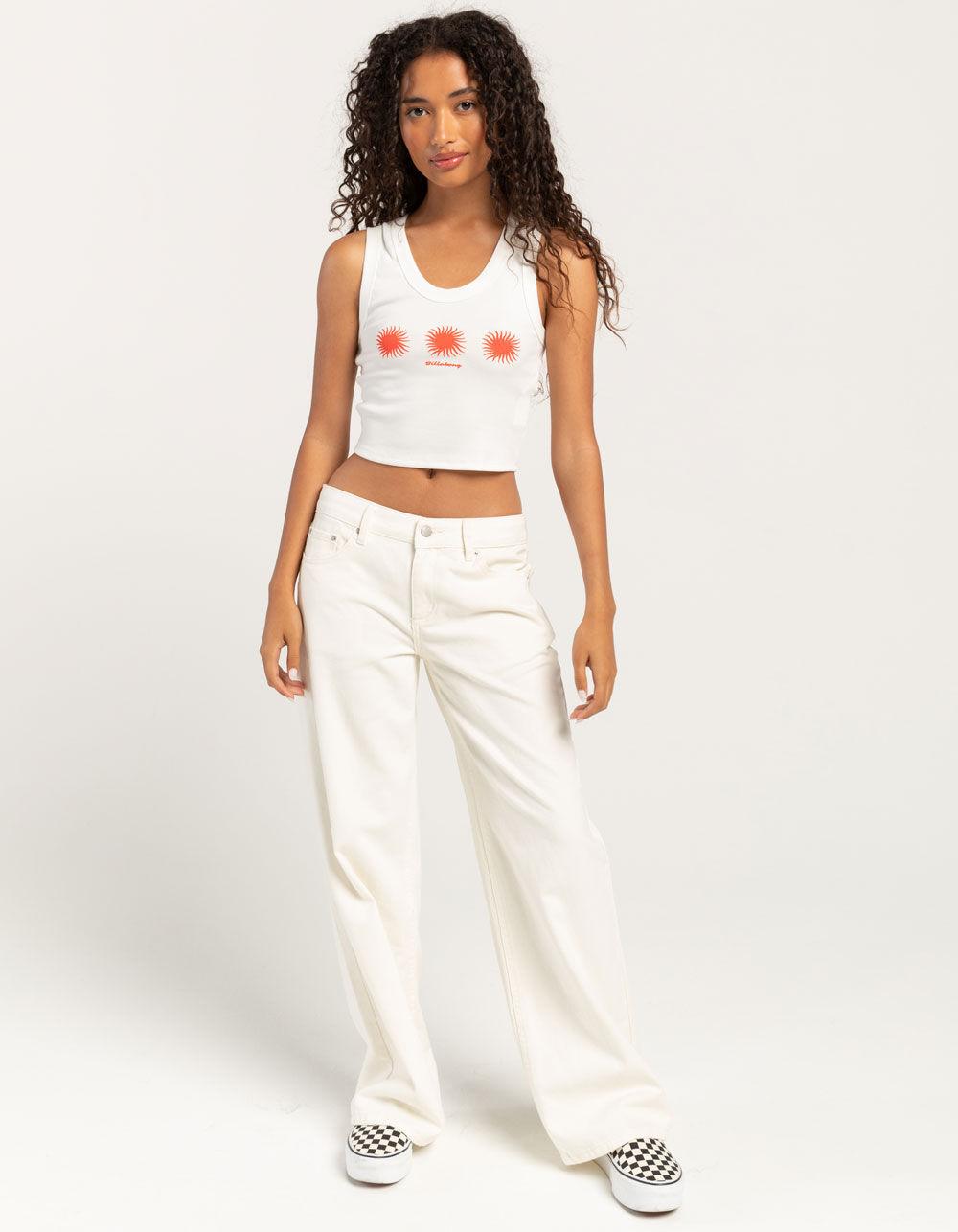 BILLABONG On Repeat Womens Tank Top - WHITE Product Image
