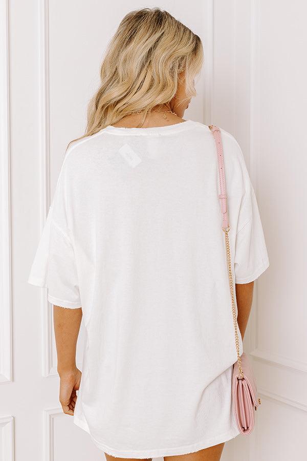 Howdy Cowgirl Club Distressed Oversized Tee Product Image