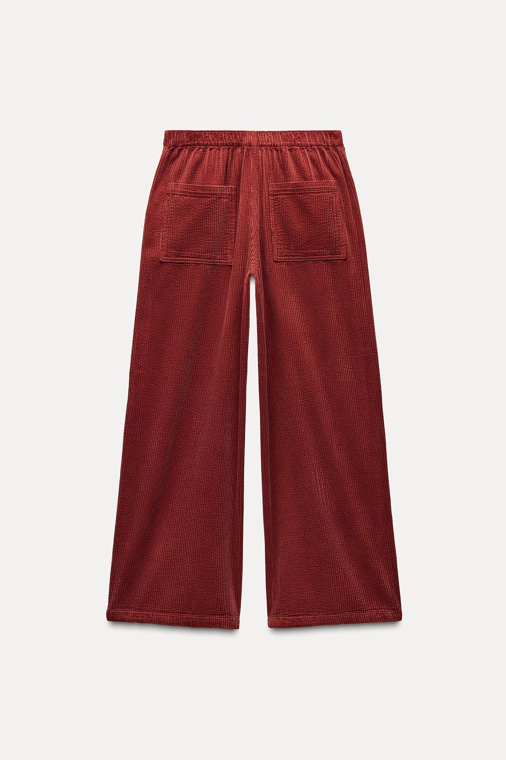 ZW COLLECTION CORDUROY WIDE-LEG PANTS Product Image