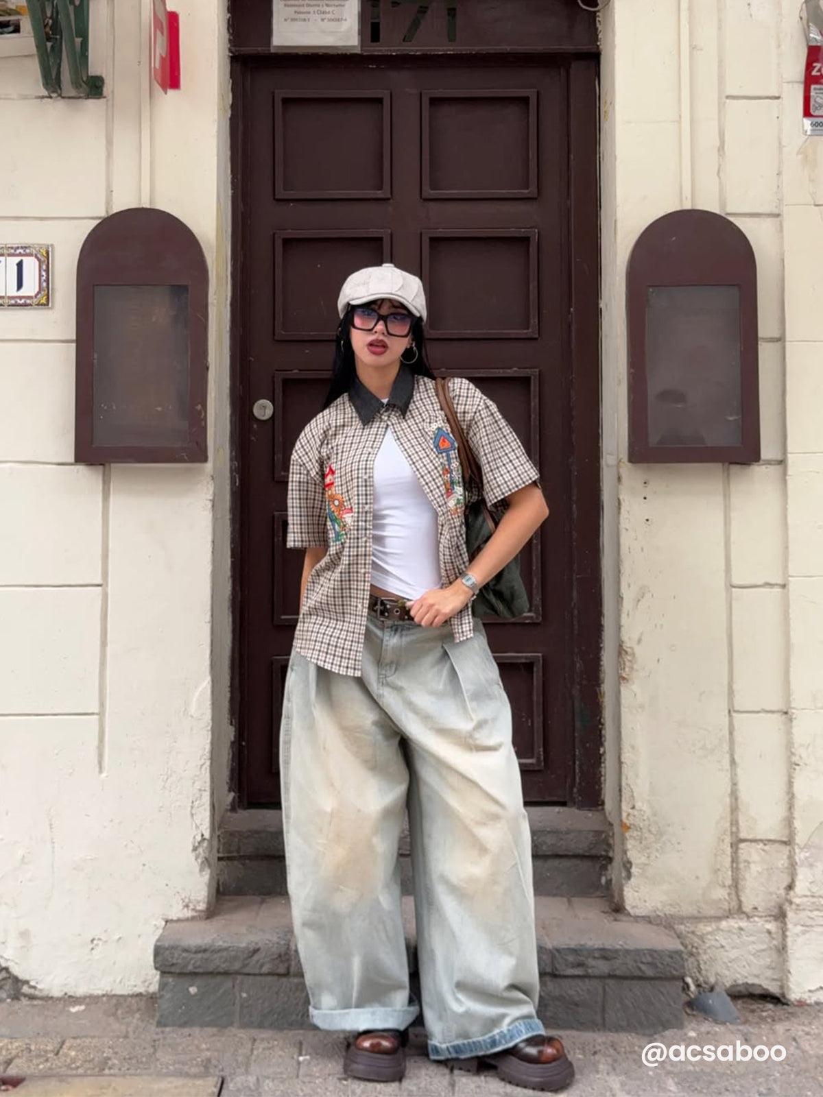 Aelfric Eden Baggy  Wrinkle Jeans Product Image