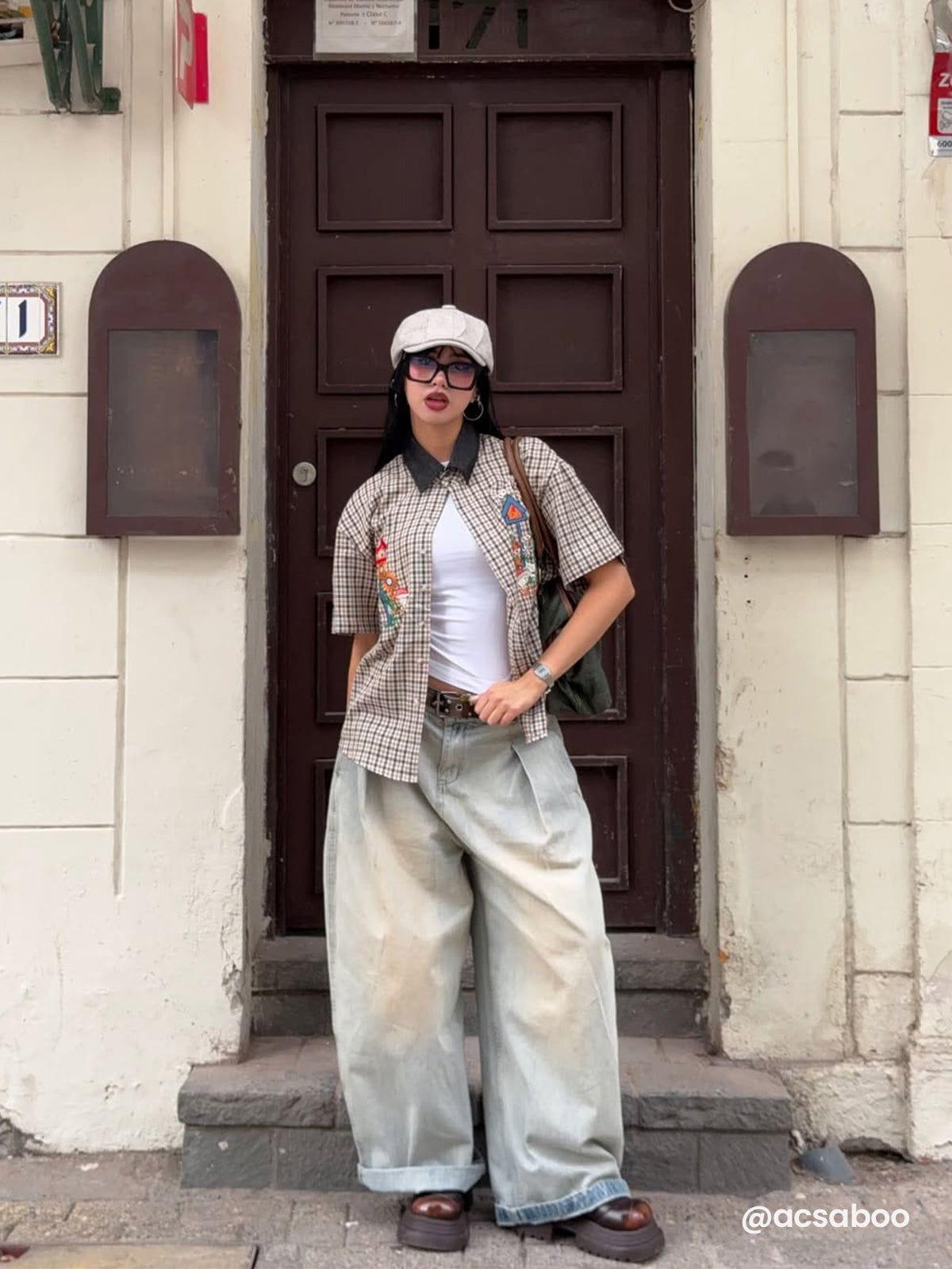 Aelfric Eden Baggy  Wrinkle Jeans Product Image