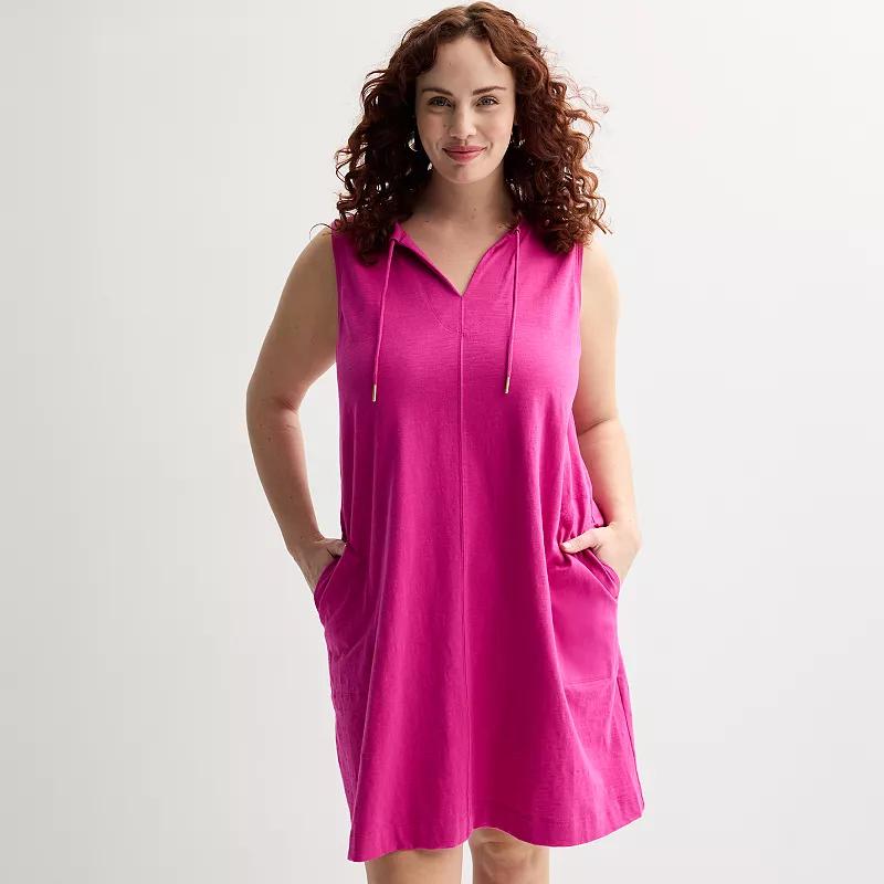 Plus Size Sonoma Goods For Life Easy Knit Tank Dress, Womens Product Image