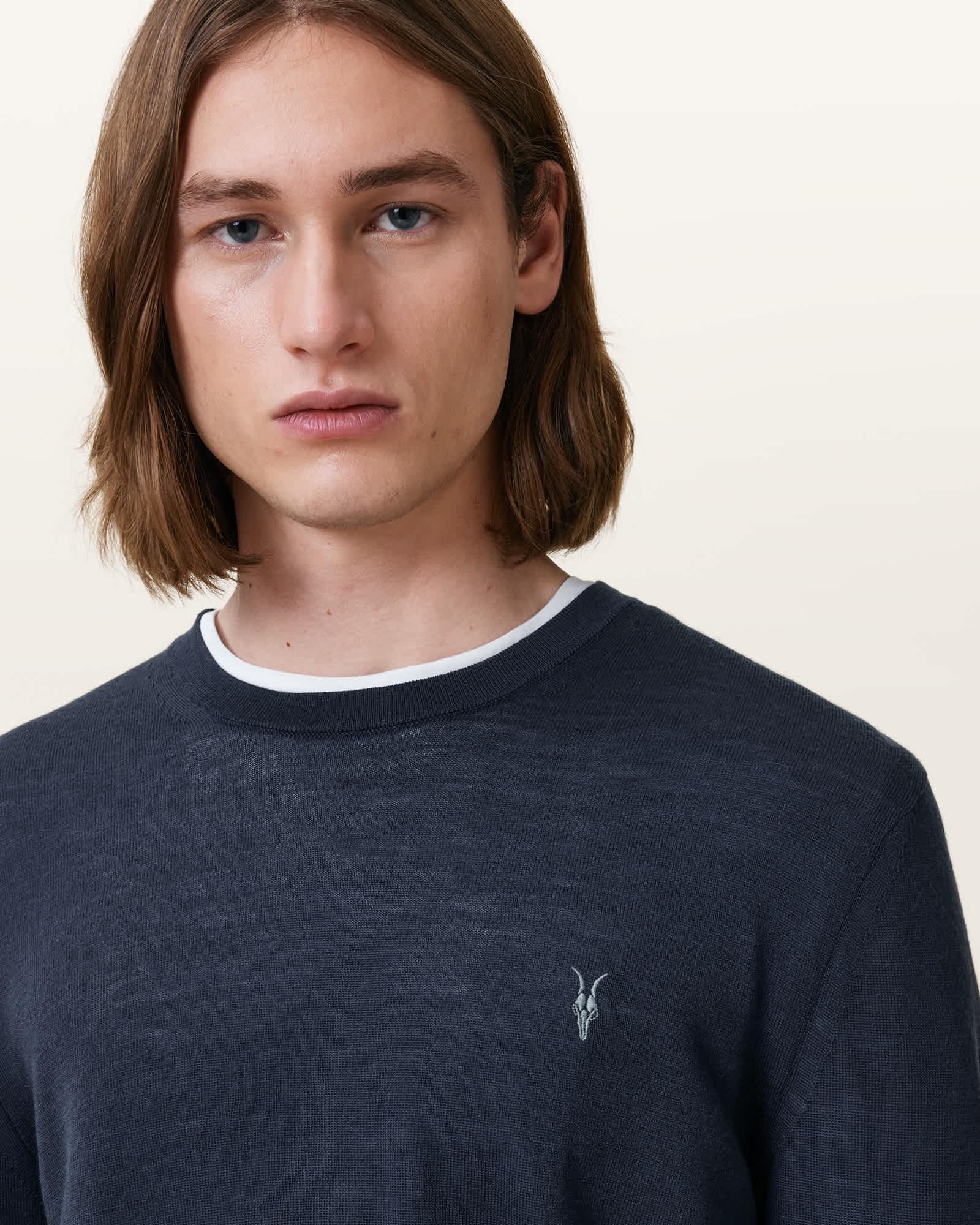 Mode Merino Crew Neck Ramskull Sweater Product Image