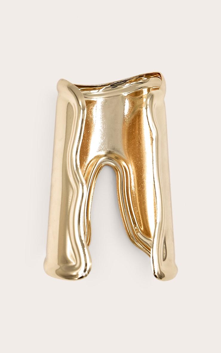 Gold Smooth Asymmetric Cuff Product Image