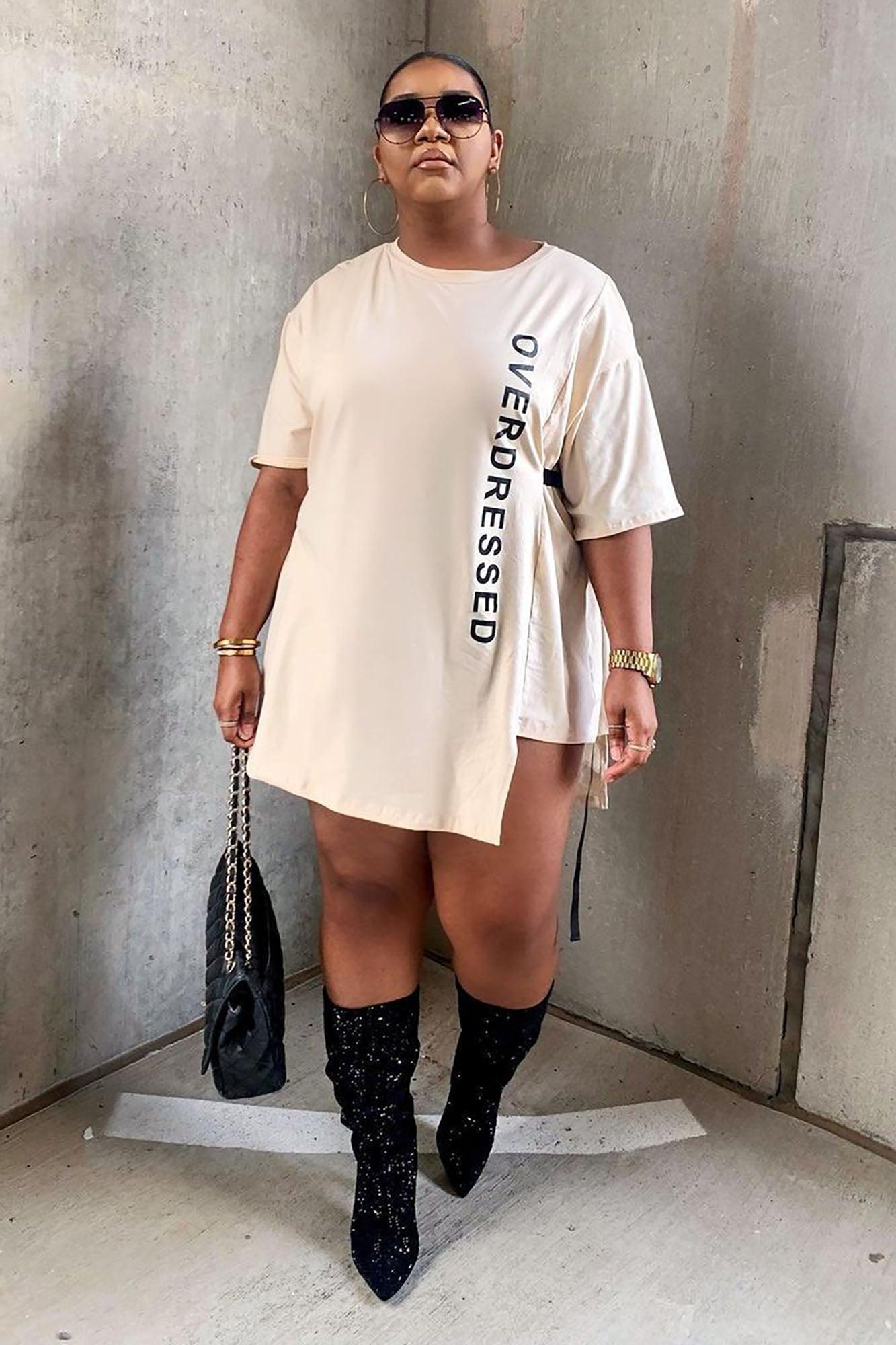 Overdressed Tunic Top - Cream/combo Product Image