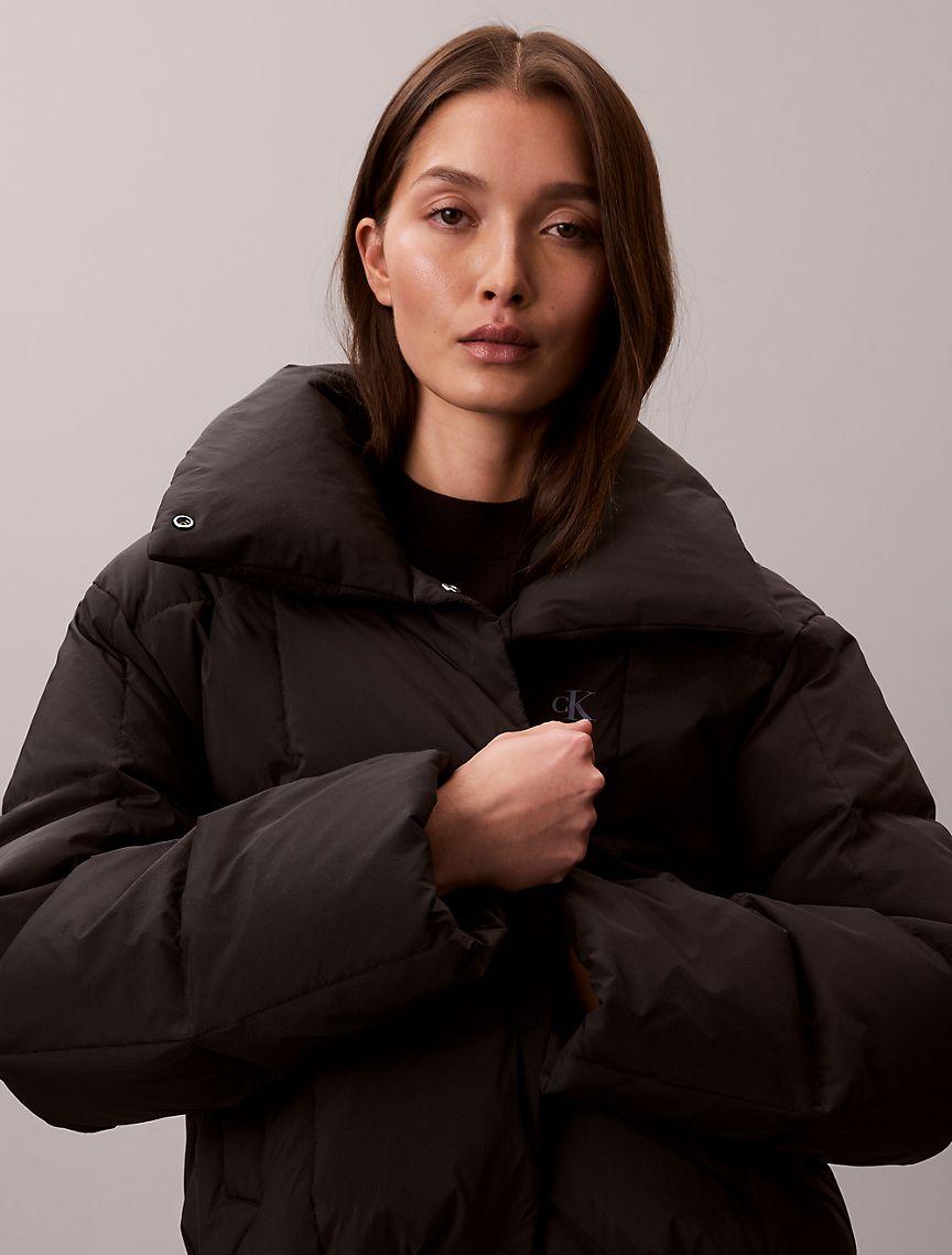 Crinkle Nylon Puffer Jacket Product Image