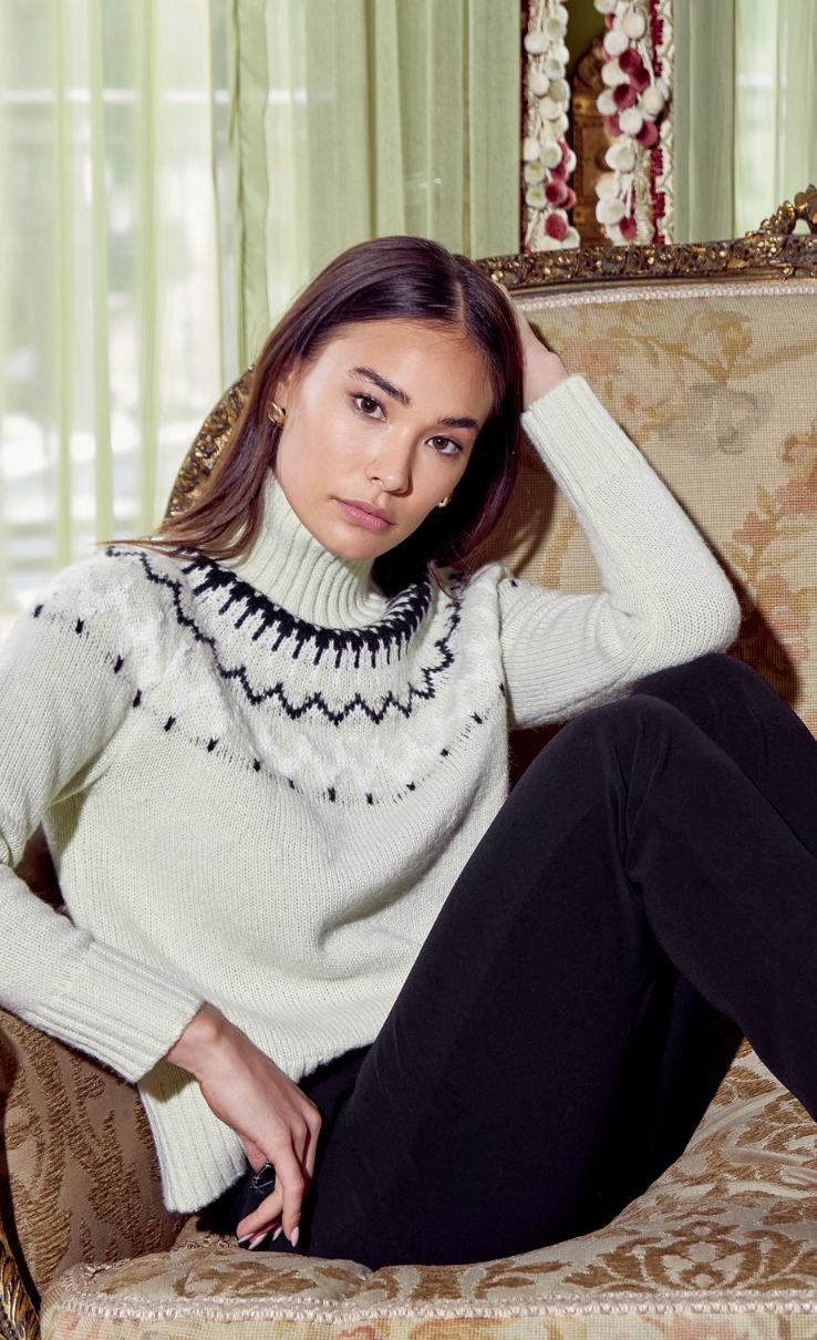 Rita Mock Neck Sweater Product Image