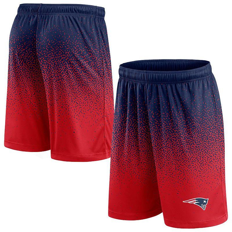 Men's Fanatics Branded Navy/Red New England Patriots Ombre Shorts, Size: 4XL, Blue Product Image
