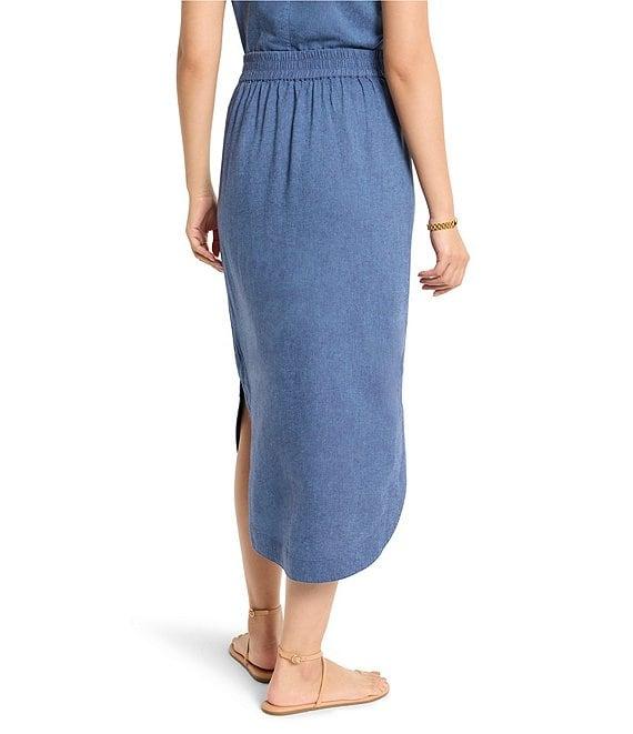NIC + ZOE Rumba Linen Blend Dip A-Line Pull-On Coordinating Skirt Product Image