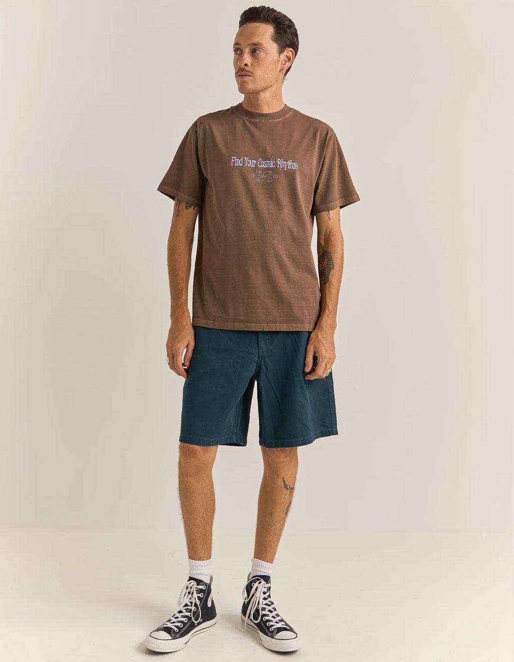 RHYTHM Star Vintage Mens Tee - BROWN Product Image