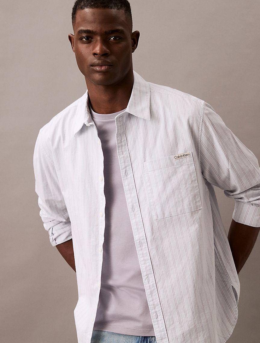 Stripe Oxford Relaxed Button-Down Shirt Product Image