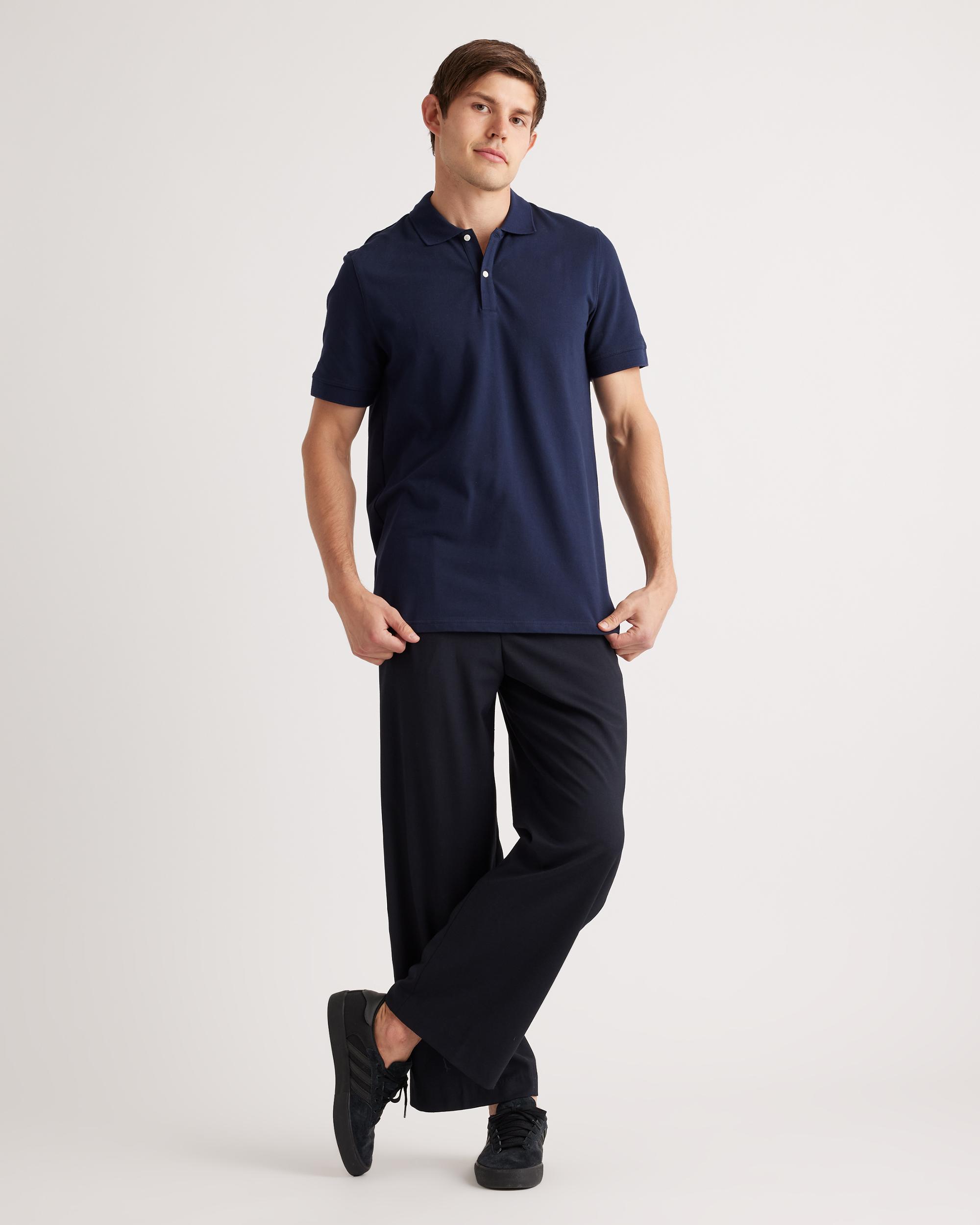 Quince | Men's Pique Polo Organic Cotton Product Image
