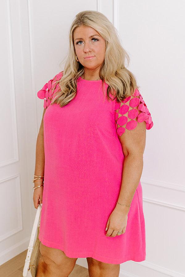 Class Act Linen-Blend Mini Dress Curves Product Image