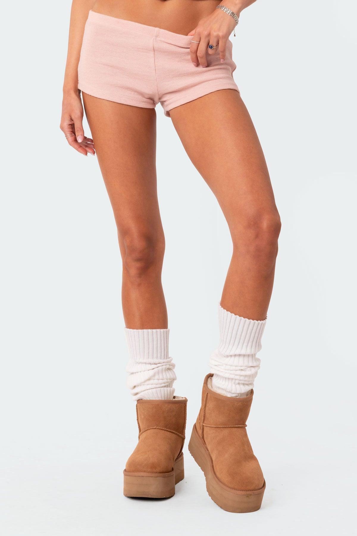 Ella Waffle Micro Shorts Product Image