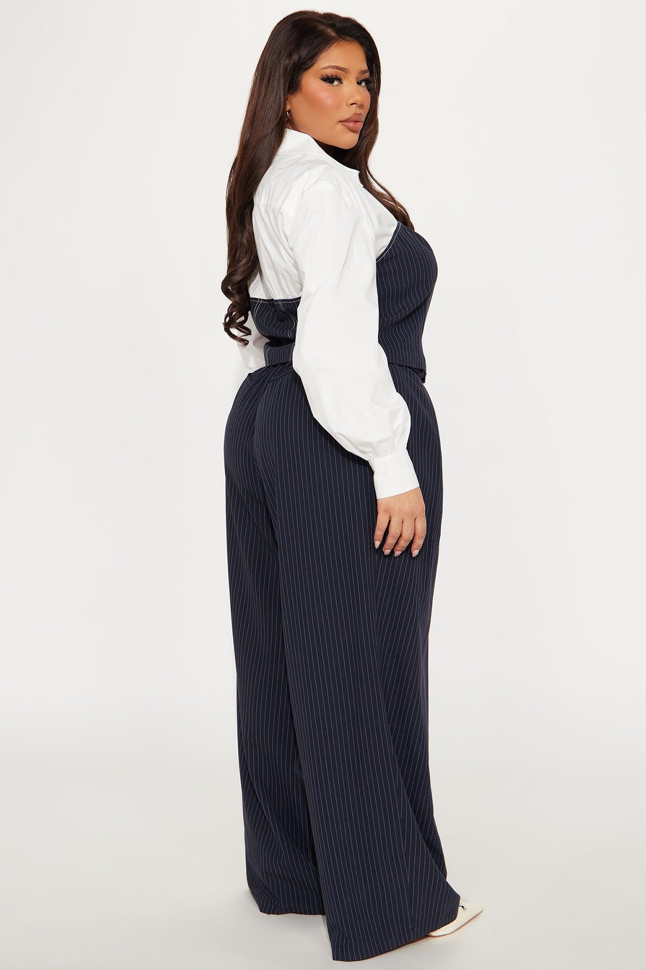Corporate Vixen Pant Set - Navy/combo Product Image