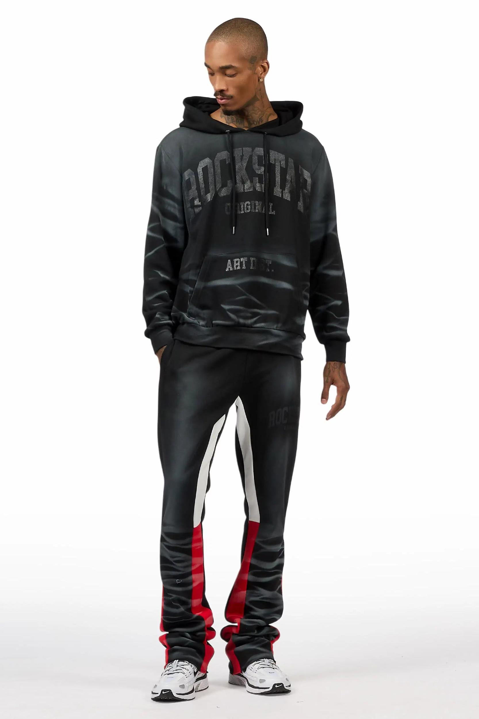 Nelly 2.0 Black/Black T-Shirt/Relaxed Track Set Male Product Image